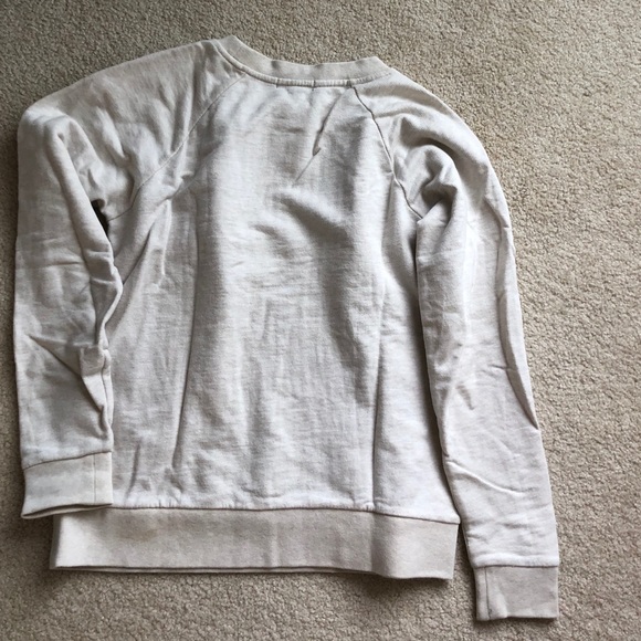 J. Crew Sweater Front Sweatshirt in Beige - Picture 2 of 4